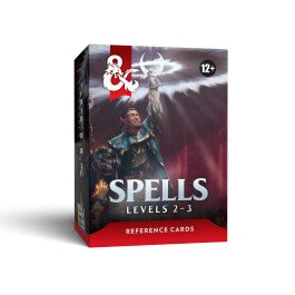 D&D Spell Reference Cards: Levels 2-3