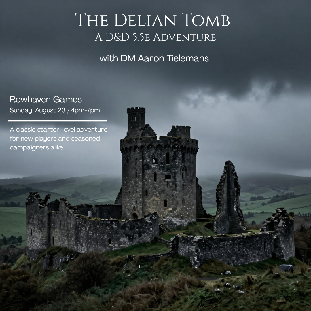 [4pm] The Delian Tomb (2nd Seating) with Aaron Tielemans