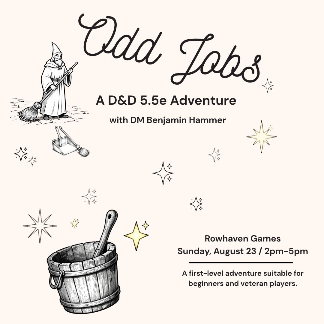 [2pm] Odd Jobs by Benjamin Hammer