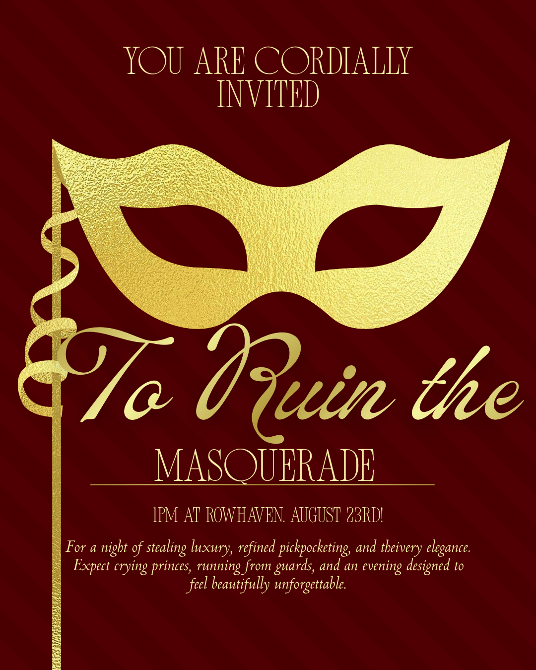 [1pm] Ruin the Masquerade by Nathan Payson