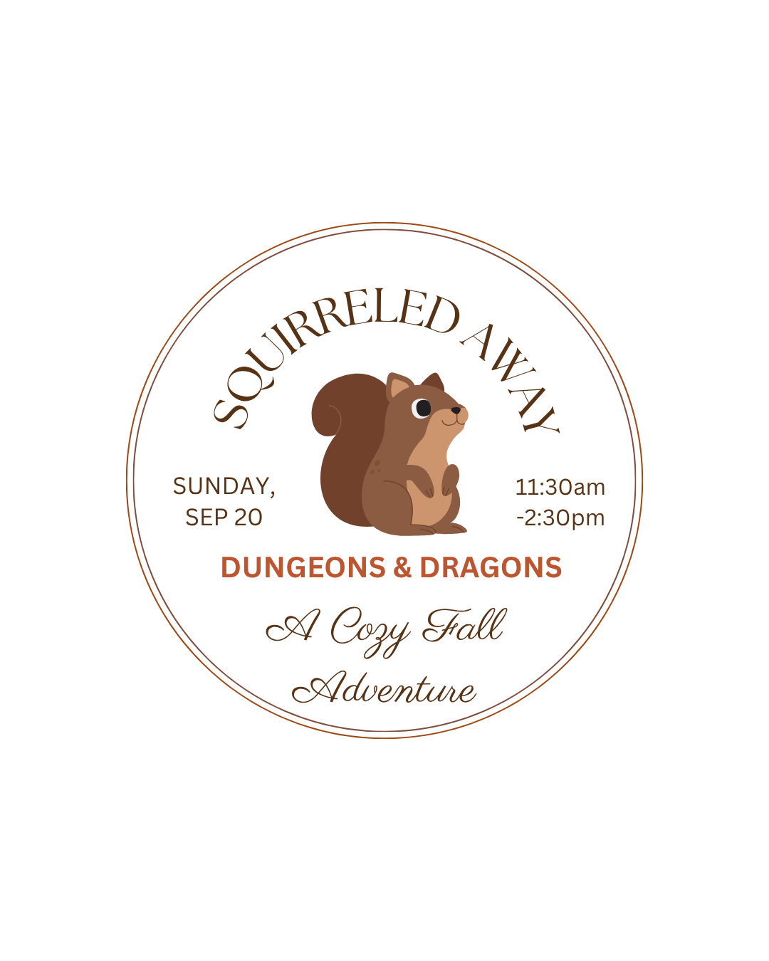 D&D One-Shot: Squirreled Away - A Cozy Fall Adventure